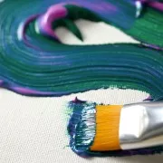 Surtido de 8 pinceles de seda redondos y planos Pébéo - Blanco