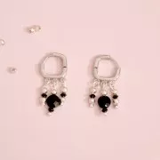 Cuenta Onyx Negro facetado disco 6 mm x1