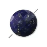 Cuenta Lapis Lazuli facetado disco 6 mm x1
