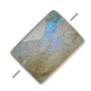 Cuenta Labradorite facetado rectangular 5x7 mm x1
