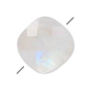 Cuenta Piedra de Luna facetado cuadrado 6 mm x1|raw }}