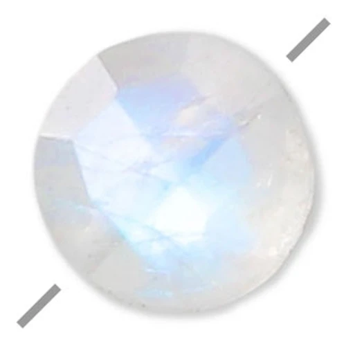 Cuenta Piedra de Luna facetado disco 6 mm x1