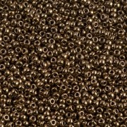 Cuentas Rocalla Miyuki 15/0 457 - Bronce oscuro metalizado x 100 g
