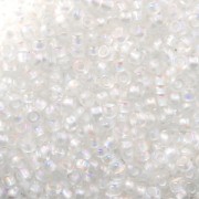 Cuentas de Rocalla Preciosa 11/0 2 mm - Crystal AB Silver Lined x20 g