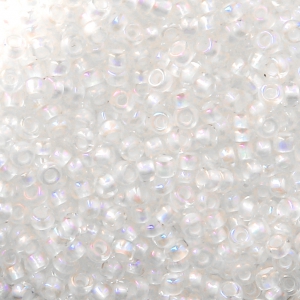 Cuentas de Rocalla Preciosa 11/0 2 mm - Crystal AB Silver Lined x20 g