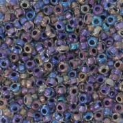 Cuentas de Rocalla Preciosa 11/0 de 2 mm - Crystal AB Black Lined x 20 g