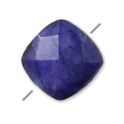 Sillimanite teñida imitación Saphir facetado cuadrado 6 mm x1|raw }}