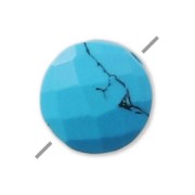 Turquesa Reconstitue facetada disco 6 mm x1|raw }}