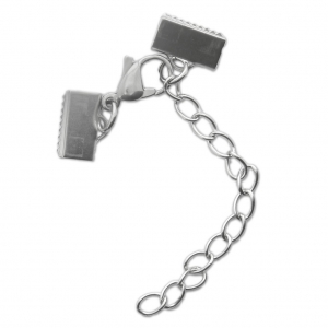 Cierre mosquetón con terminales para apetar 10 mm de Acero Inox x1