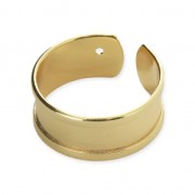 Anillo ajustable 8.5 mm dorado x1|raw }}