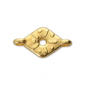 Entrepieza 2 anillas para cabuchón PureCrystal 1028 1.8 mm Dorado con oro fino x1