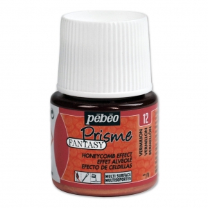 Pintura multisuperficie, multisoporte, pintura Fantasy Prisme de Pébéo con efectos mágicos Bermellón (n°12) x45ml