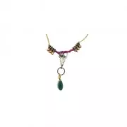 Colgante cabeza de toro/cráneo de búfalo étnico 21mm Dorado con oro fino