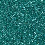 Miyuki Delica 11/0 DB0918 - Sparkling Dark Aqua Green Lined Crystal x8g|raw }}