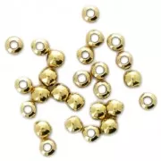 Redondas de 1,8 mm Plata 925 Dorado con oro finox100