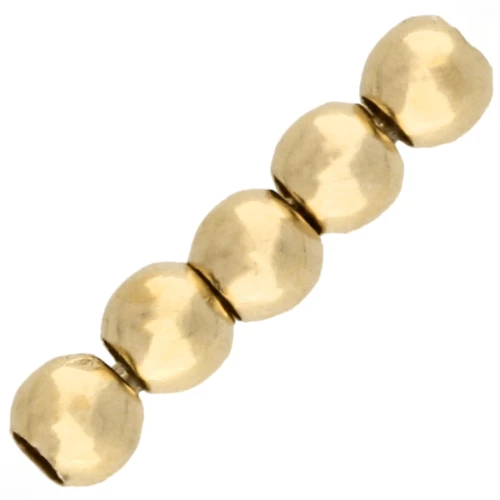 Redondas de 1,8 mm Plata 925 Dorado con oro finox100