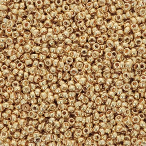 Rocalla Miyuki 15/0 1052 - Galvanized Gold x8g