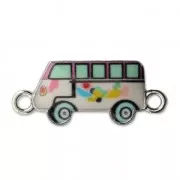 Entrepieza autobus resina epoxi 2 anillas 25 mm plateado x1