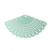 Colgante teñido laser cut abanico 39x22 mm Mint x1|raw }}