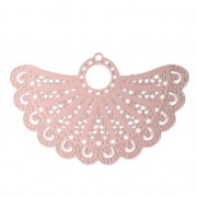 Colgante teñido laser cut alas de mariposa 42x27 mm Light Rosa x1|raw }}