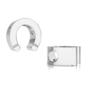 Cuenta pasante / Cuenta para cordón 2 mm de Plata 925 x1|raw }}