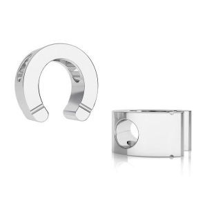 Cuenta pasante / Cuenta para cordón 2 mm de Plata 925 x1