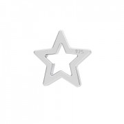 Dije/Entrepieza Estrella 5,5 mm de Plata 925 x1