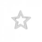 Dije/Entrepieza Estrella 5,5 mm de Plata 925 x1