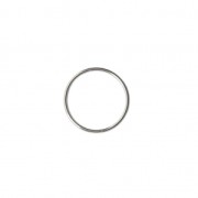 Anillas De Montaje y tejido redondo 20 mm fabricación Europea plateado