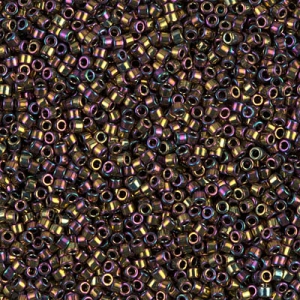Miyuki Delica 11/0 DB0023 - Smoky Gold Iris Metallic x8 g