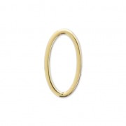 Anilla para montaje y tejido ovalado 13x7 mm dorado x1|raw }}