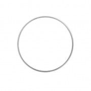 Anillas De Montaje y tejido redondo 40 mm plateado x1