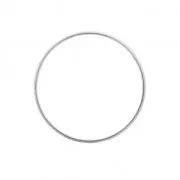 Anillas De Montaje y tejido redondo 40 mm plateado x1