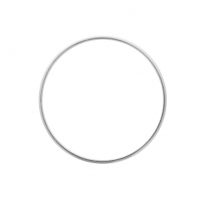Anillas De Montaje y tejido redondo 40 mm plateado x1