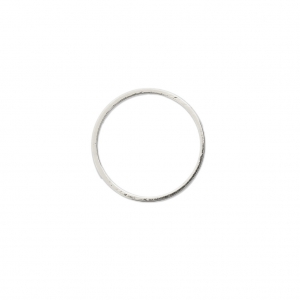 Anillas De Montaje y tejido redondo 22 mm plateado x1