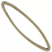 Entrepieza oval 29x8 mm - Bronce x6
