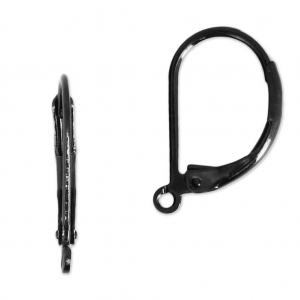 Ganchos de metal 17 mm Negro x2