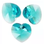 Colgante - Dije - Corazón PureCrystal 6228 14,4x14 mm Blue Zircon x1 Corazón PureCrystal 6228 14,4x14 mm Blue Zircon x1