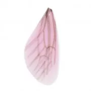 Colgante alas de mariposa con 2 agujeros 45x20 mm Rosa Y marrón x1