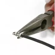 Terminales para apretar para cordón 2 mm - plateado envejecida x1