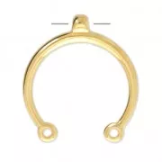 Entrepieza 1 pont 31x28 mm Dorado con oro fino para hacer tus propias piezas de Joyería y bisuteríax x1
