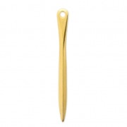 Colgante punta étnica 38x4 mm Dorado con oro fino x1|raw }}