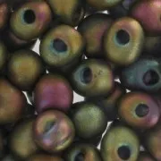 Mini-gotas Miyuki 3.4 mm DP2035 - Mat Metallic Khaki Iris x8g