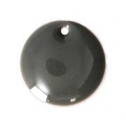 Dijes redondos de metal y resina epoxi 16 mm Gris  x 6|raw }}