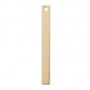 Dije rectangular 26x3 mm de Gold Filled x1