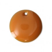 Dijes redondos de metal y resina epoxi 12 mm Color Mostaza x8|raw }}