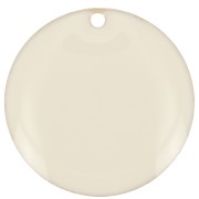 Dijes redondos de metal y resina epoxi 12 mm Color crema x8|raw }}