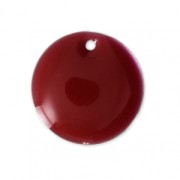 Lentejuelas redondas de metal y resina epoxi 12 mm - Rojo oscuro x8|raw }}