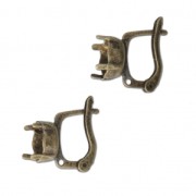 Ganchos cerrados soporte cabuchón 1028/1088 8 mm bronce x2|raw }}