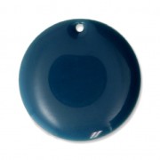 Dijes redondos de metal y resina epoxi 20 mm Petrol x5|raw }}